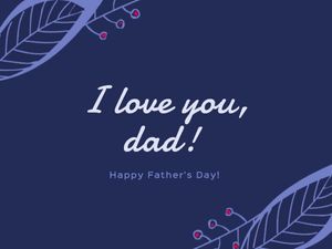 Love you dad Card