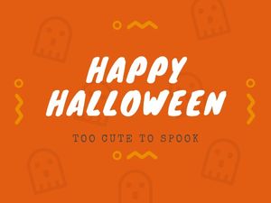 greeting, wishing, festival, Spook happy halloween Card Template