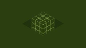 Block Rubik's Cube 3D Desktop Wallpaper Template and Ideas for Design |  Fotor