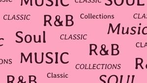 ピンクミュージックタイプコレクション デスクトップの壁紙