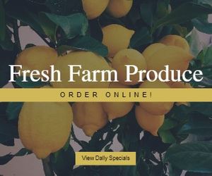 Fresh Farm Produce Large Rectangle