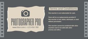 sale, store, shop, Photography Coupon Gift Certificate Template