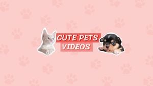 Cute Pet Video Banner Youtube Channel Art Template and Ideas for ...