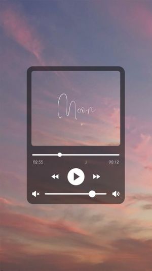Pink Player Interface Mobile Wallpaper Template and Ideas for Design ...