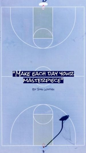 Basketball Inspiration Quote Mobile Wallpaper Template and Ideas for Design  | Fotor