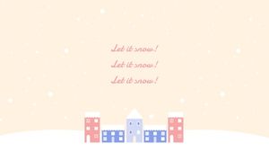 winter, season, snowy, Simple Snow Desktop Wallpaper Template