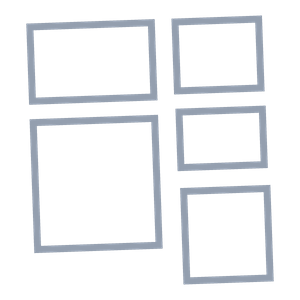 5, five, square, Geometry Collage Blank Classic Collage Template