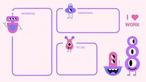 Pink Cartoon Monster Wallpaper Desktop Wallpaper Template and Ideas for  Design | Fotor