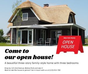 Open House Promotion Ads Facebook Post