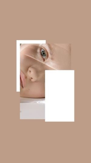 カスタマイズ可能なブラウン女の子の目の壁紙スマホ壁紙のテンプレート Fotorデザインツール