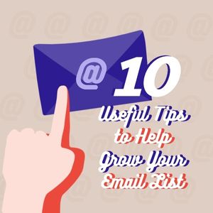 Useful Tips To Help Grow Your Email List Instagram Post