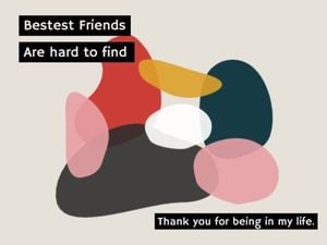 friendship, thanks, thank you, Best Friends Hard To Find Card Template