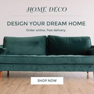 advertisement, ads, marketing, Simple Home Decoration Business Instagram Post Template
