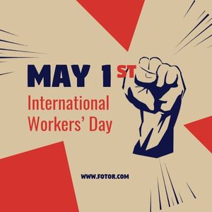 International Workers Day Post Instagram Post