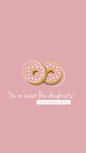 bakery, food, cover, You Are Sweet Like Doughnuts Instagram Story Template