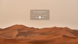 sand, music, nature, Yellow Desert And Sky Desktop Wallpaper Template