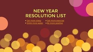 festival, holiday, happy new year, New Year Resolution List Desktop Wallpaper Template