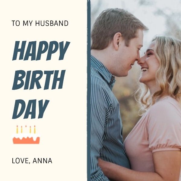 man, happy birthday, family, Love Cake Birthday Card Instagram Post Template