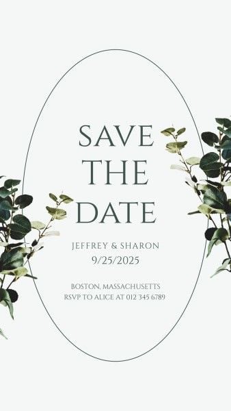 savethedate, party, life, We Are Married Save The Date  Instagram Story Template