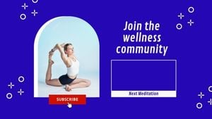 Blue Join The Wellness Community Youtube End Screen
