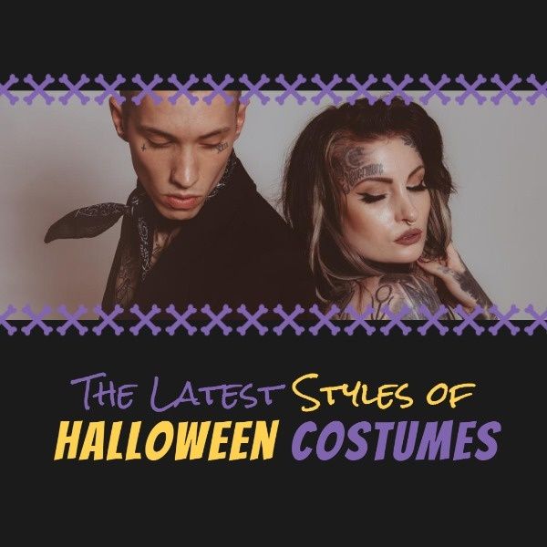 party, fashion, gathering, Halloween Costume Styles Instagram Post Template