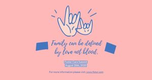 adoption, family, love, Foster care Facebook Ad Medium Template