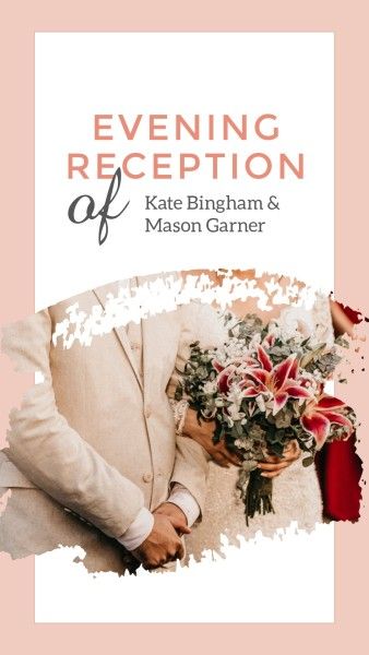 reception, ceremony, engagement, Wedding Promise To You  Instagram Story Template