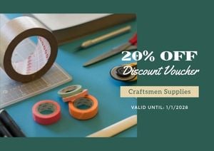 stationery, tools, postal card, Supplies Shop Openning Postcard Template