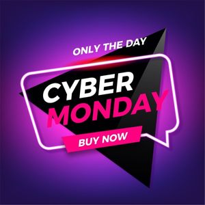 deals, sale, business, Purple Cyber Monday Buy Now Instagram Post Template