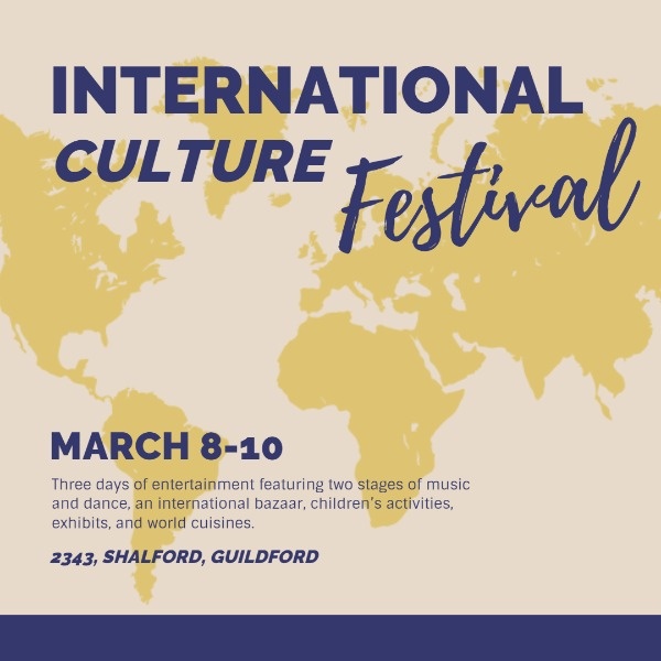 International Culture Festival Instagram Post