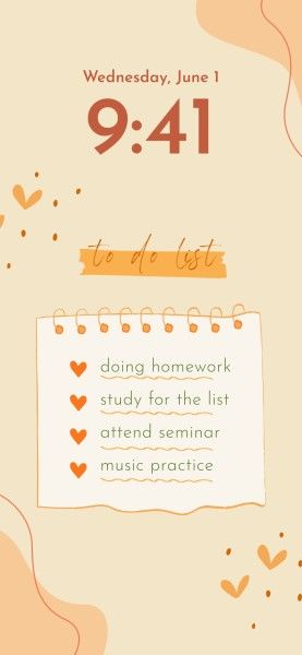 Beige Illustration To Do List Phone Wallpaper Template and Ideas for Design  | Fotor