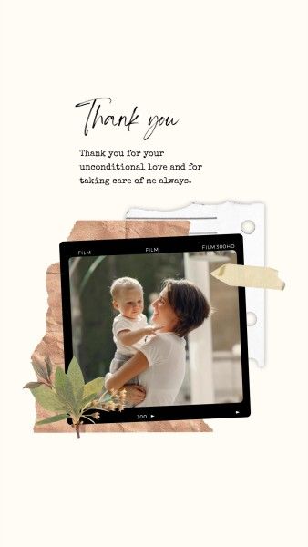 mothers day, mother day, greeting, Beige Montage Happy Mother's Day  Instagram Story Template