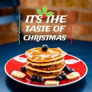 food, promotion, sale, Christmas Pie  Instagram Post Template
