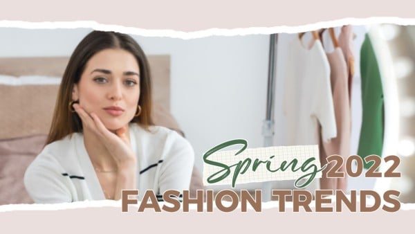 Brown Fashion Spring Trends Youtube Thumbnail
