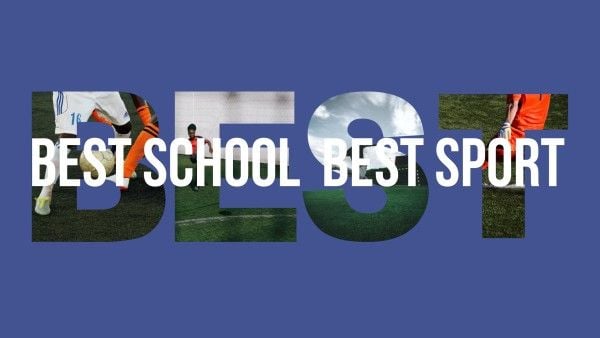 soccor, sport, education, Blue School Football Traning Youtube Channel Art Template