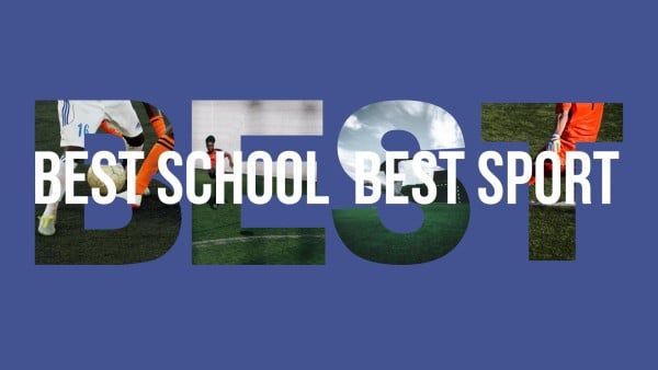 Blue School Football Traning Youtube Channel Art