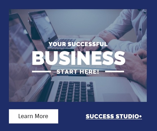 Business Strategy Service Banner Ads Large Rectangle