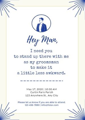best man, marriage, groomsman invitation, Bridesmaid Invitation Template