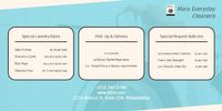 cleaning, store, sale, Laundry Service Price List Twitter Post Template