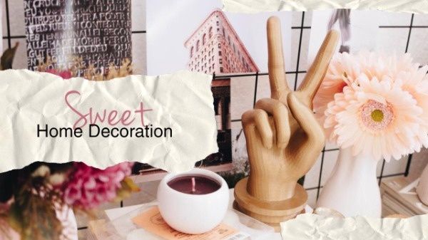 甘い家の装飾バナー YouTubeチャンネルアート