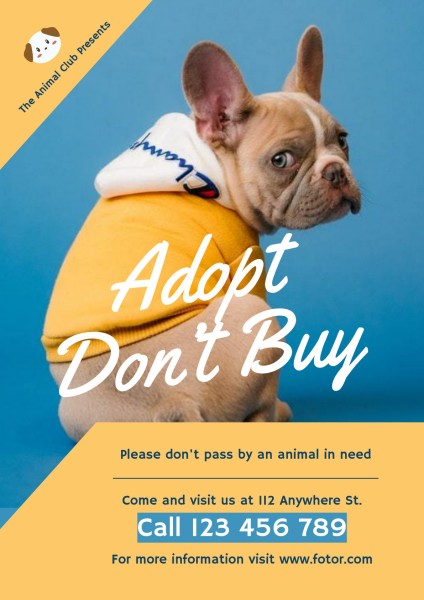 Yellow Animal Rescue Poster