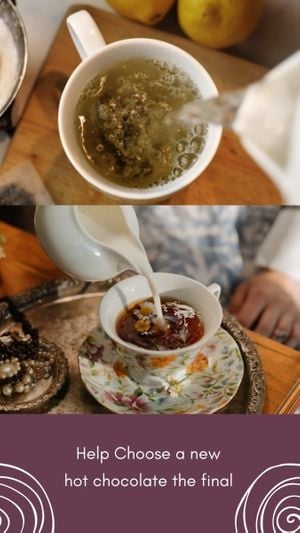 British Tea Drink Branding Post Instagram Story