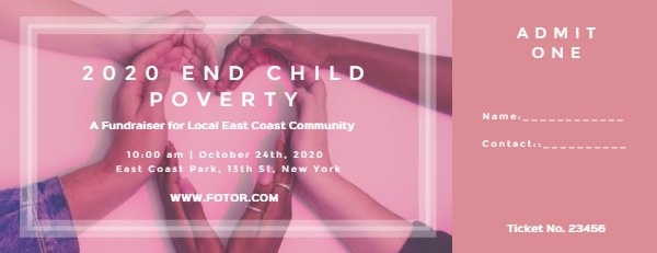 End Child Poverty Fundraiser Ticket