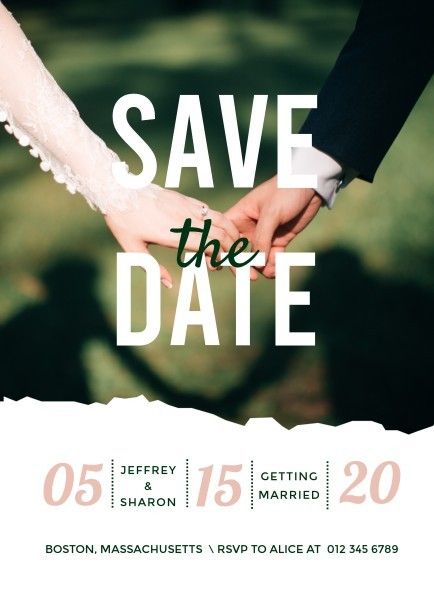 married, marriage, save the date, Wedding  Announcement Template