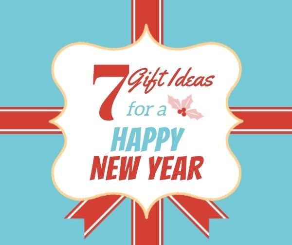 wishes, present, holiday, Gift Ideas For A Happy New Year Facebook Post Template