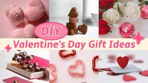 valentines day, love, life, Pink Collage Valentine Gift Ideas Youtube Thumbnail Template
