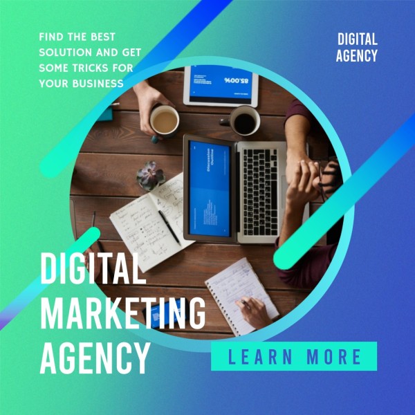 Gradient Digital Marketing Agency Introduction Instagram Post
