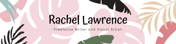 Freelance Hand-drawn Leaves Banner LinkedIn Background