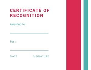 certificate of membership, membership, project, Sample Recognition Certificate Template