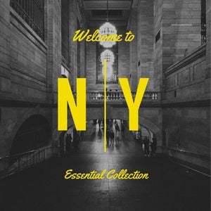纽约, 欢迎, sing, Welcome to New York Album Cover Template